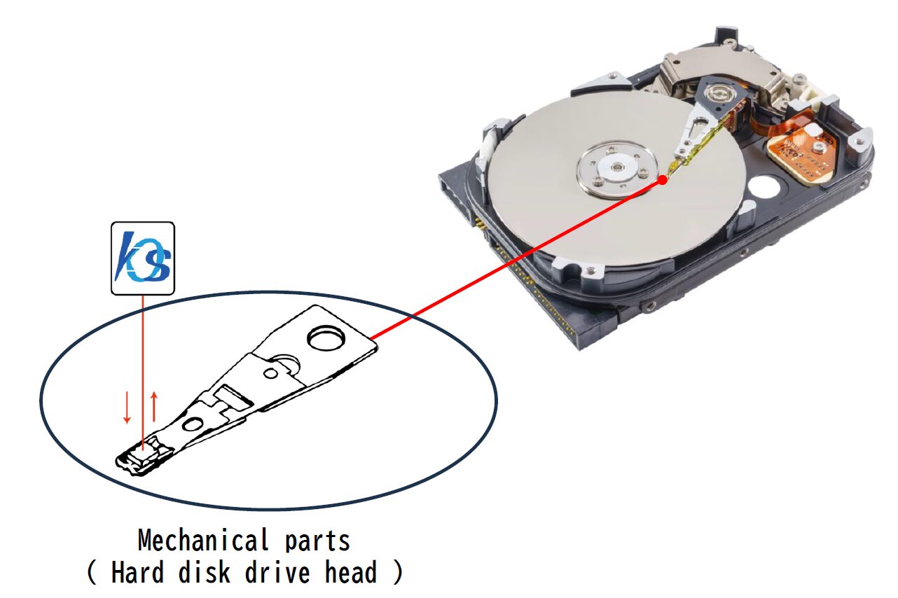 Non-contact tilt measurement of hard disk drive heads